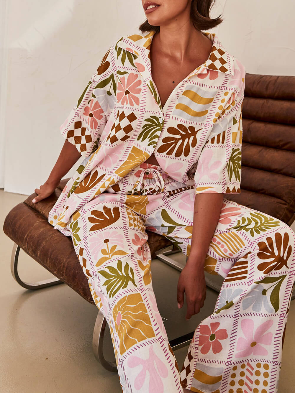 Chic Loose Fit Printed Blouse