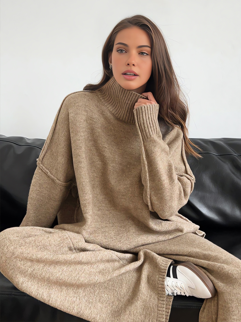 Cozy Turtleneck Sweater Pants Set