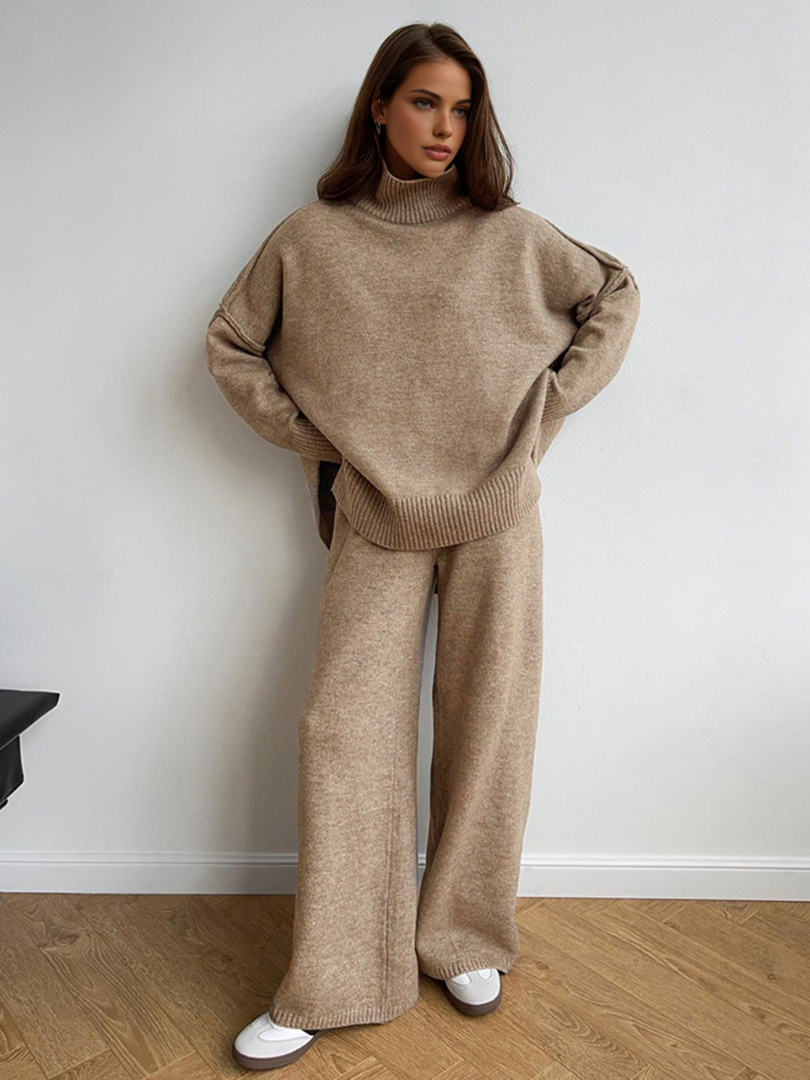 Cozy Turtleneck Sweater Pants Set