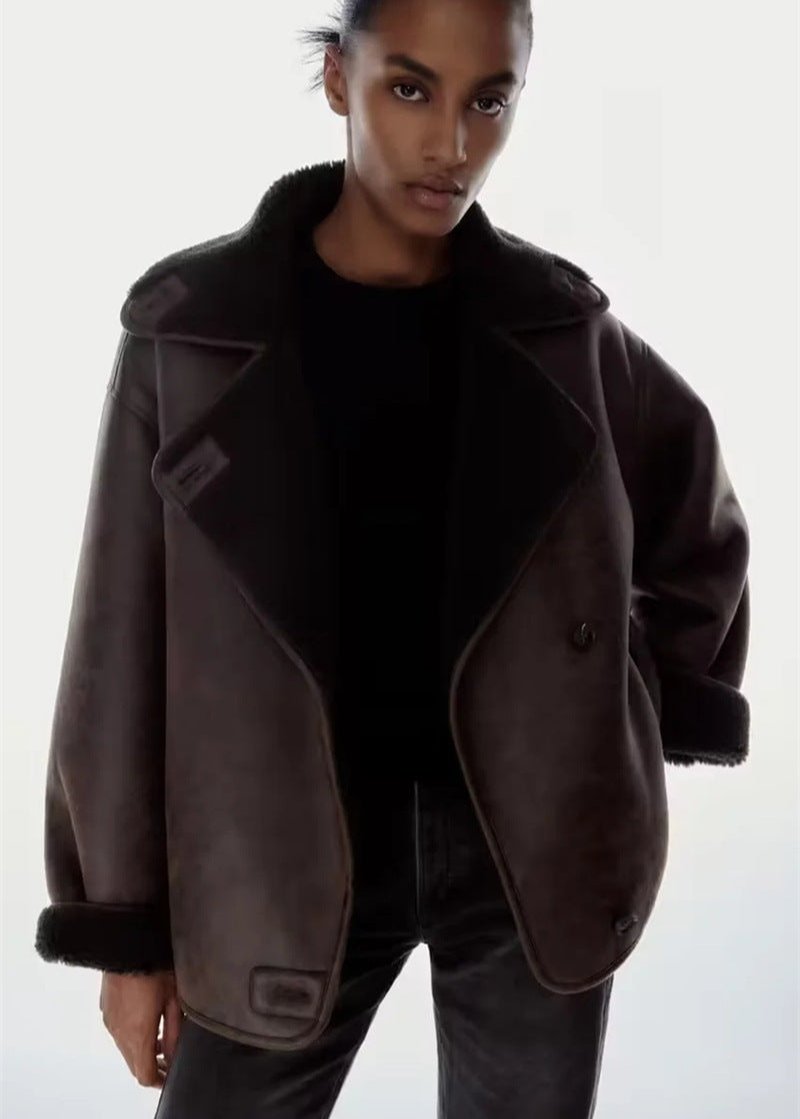 Vintage Reversible Faux Leather Jacket