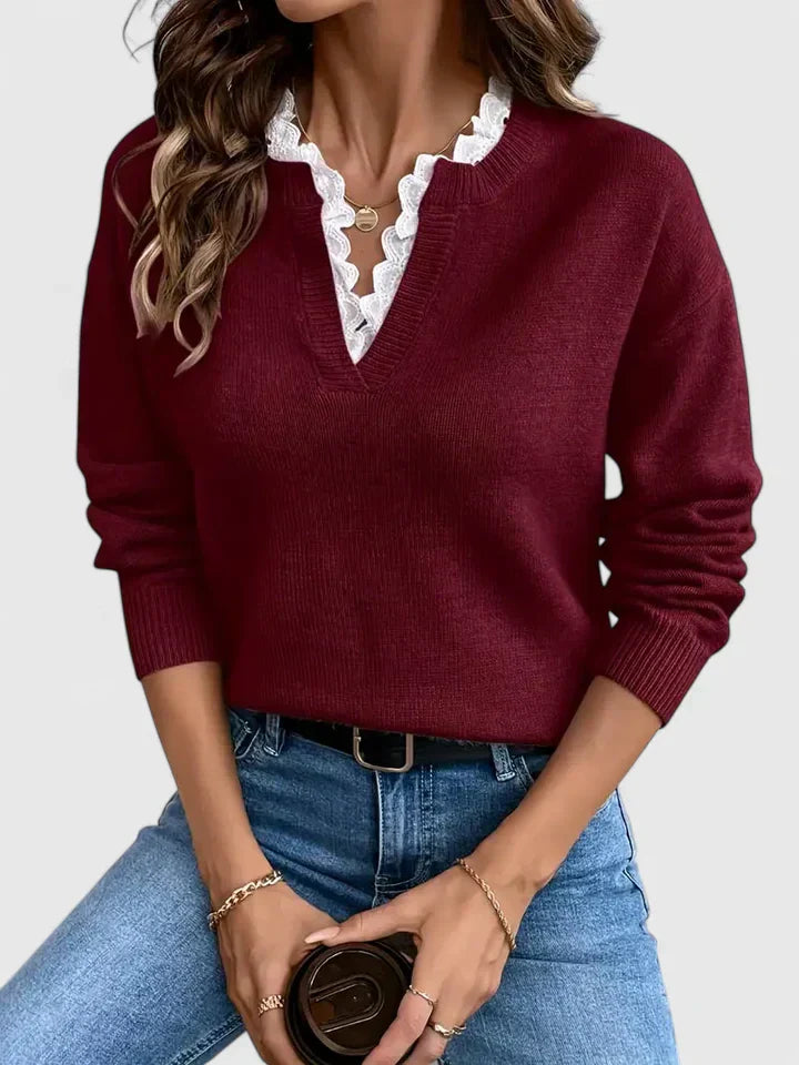 Ultra Soft Floral Pullover Sweater