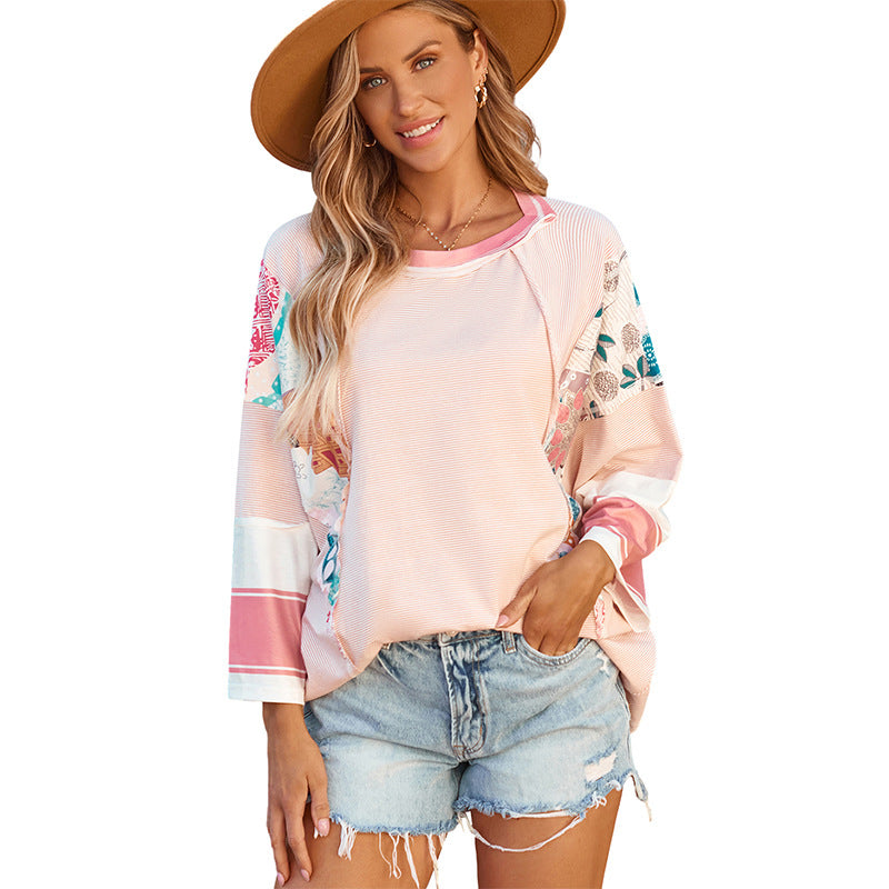 Handcrafted Batwing Patchwork Blouse