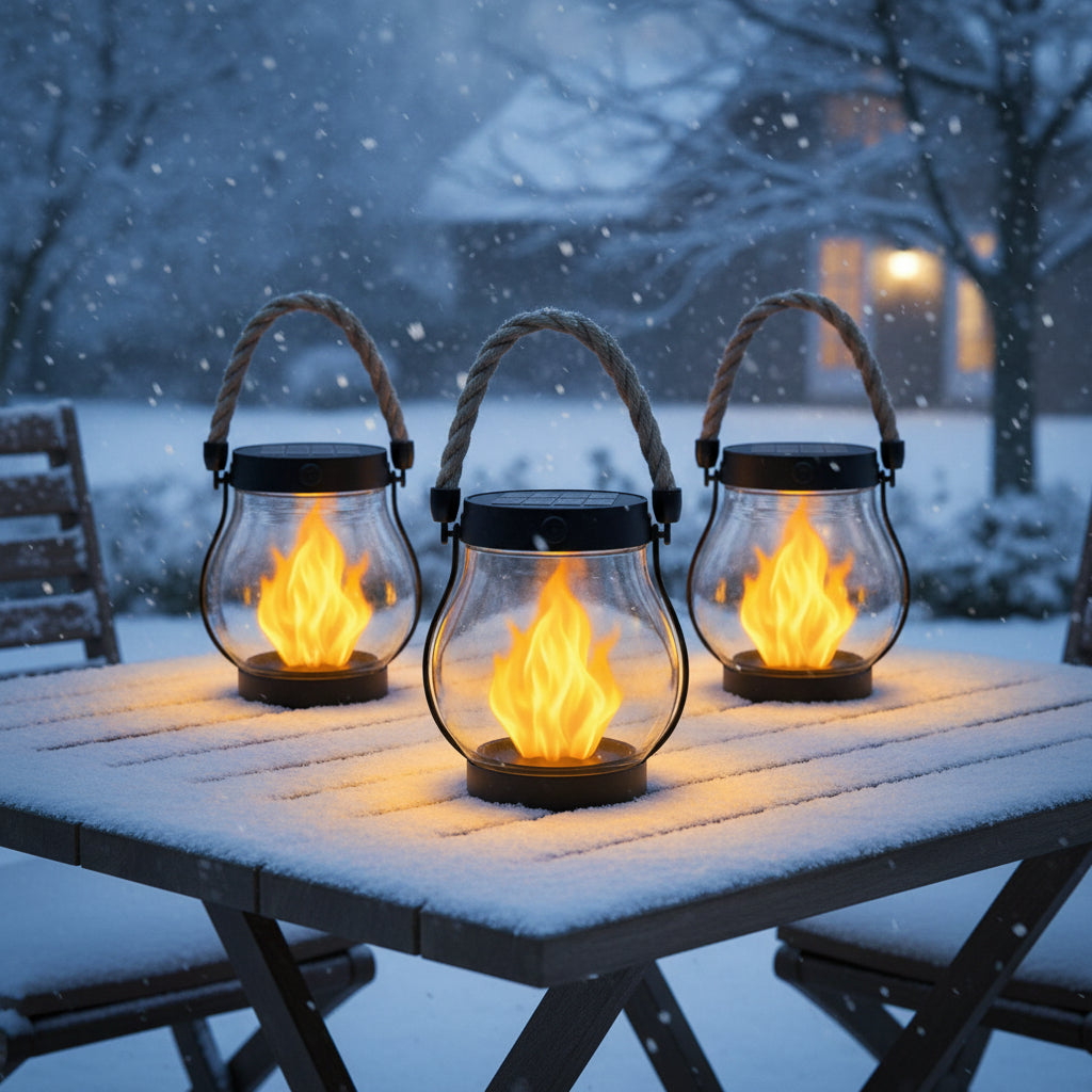 Winter Solar Lantern Lights