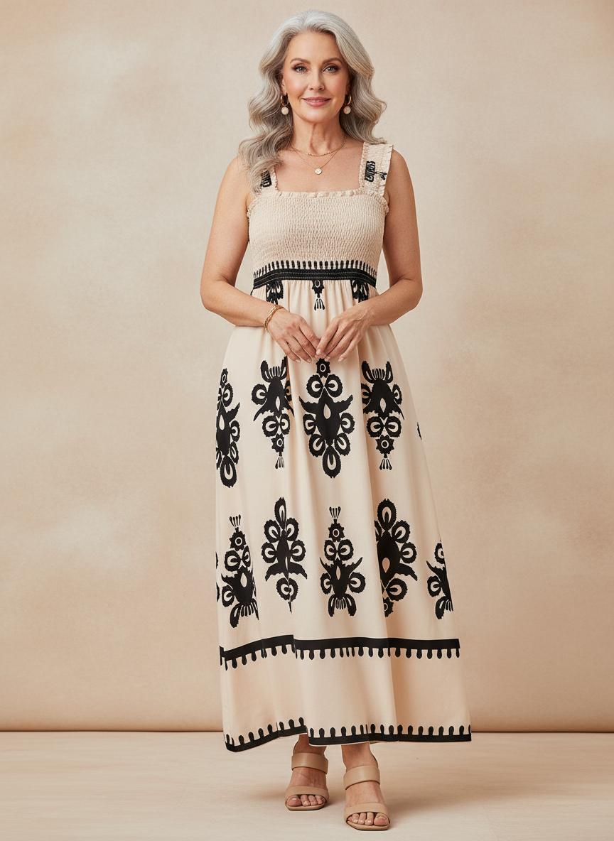 Flowy Boho Summer Maxi Dress