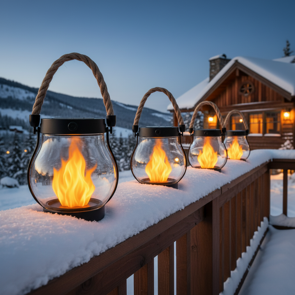 Winter Solar Lantern Lights
