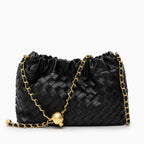 Plush Woven Cloud Shoulder Bag
