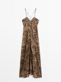 Aleya Earthy Goddess Maxi Dress