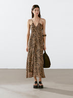 Aleya Earthy Goddess Maxi Dress
