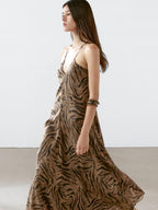 Aleya Earthy Goddess Maxi Dress
