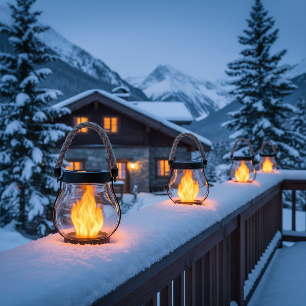Winter Solar Lantern Lights