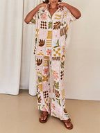 Chic Loose Fit Printed Blouse