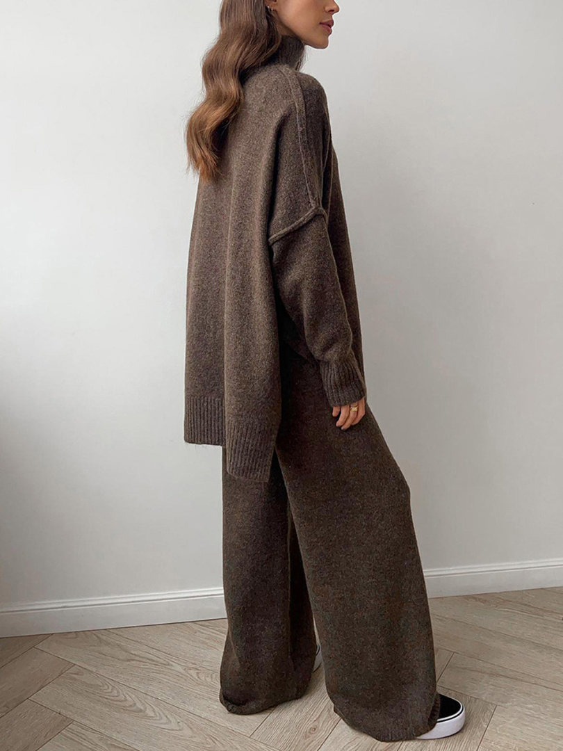 Cozy Turtleneck Sweater Pants Set