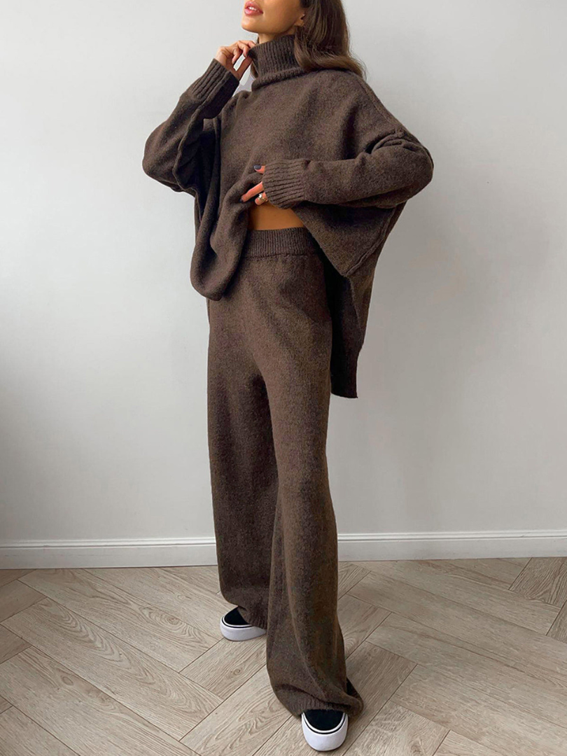 Cozy Turtleneck Sweater Pants Set