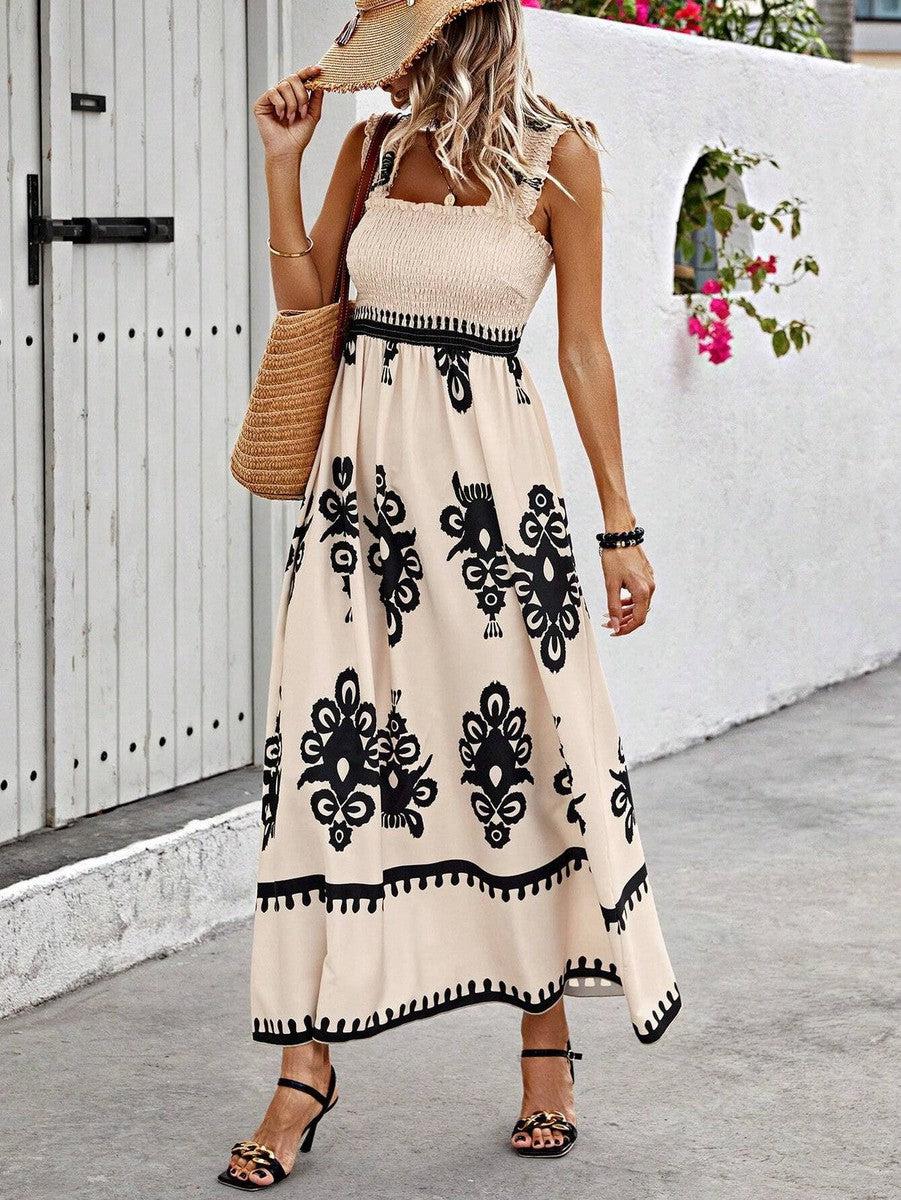 Flowy Boho Summer Maxi Dress