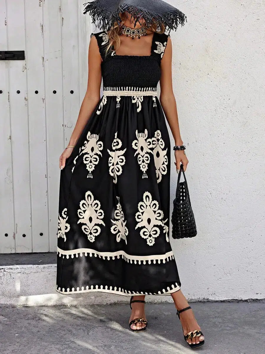 Flowy Boho Summer Maxi Dress
