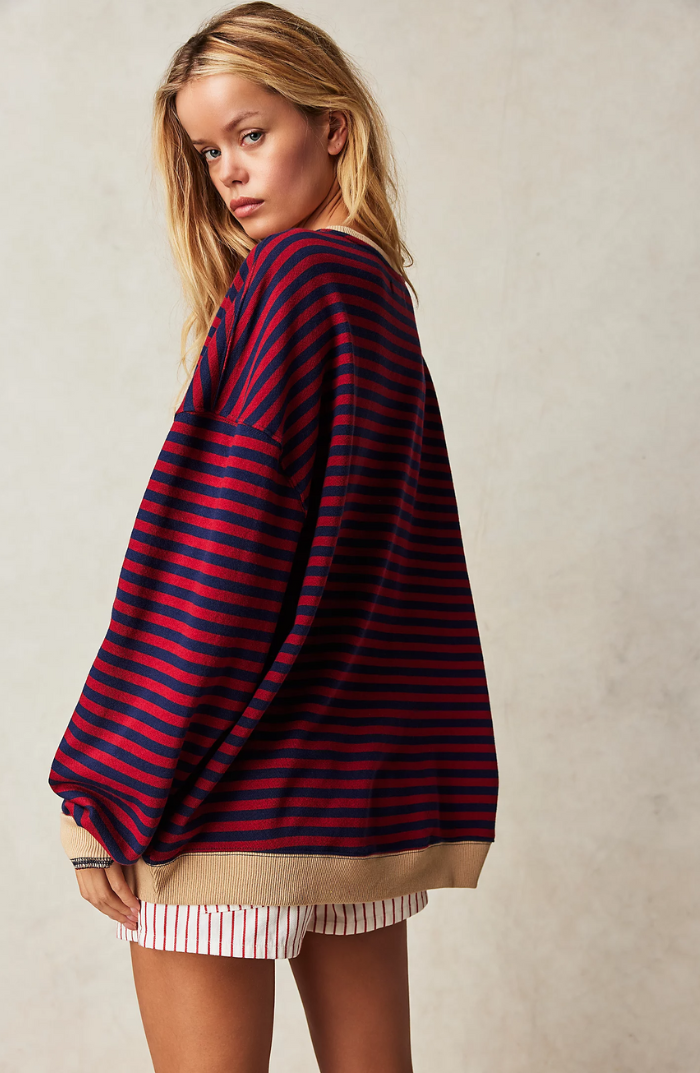 Ultra Soft Oversized Striped Sweater