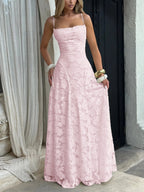 Luxe Textured Jacquard Maxi Dress