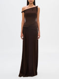 Chic Mocha Textured Maxi Dress