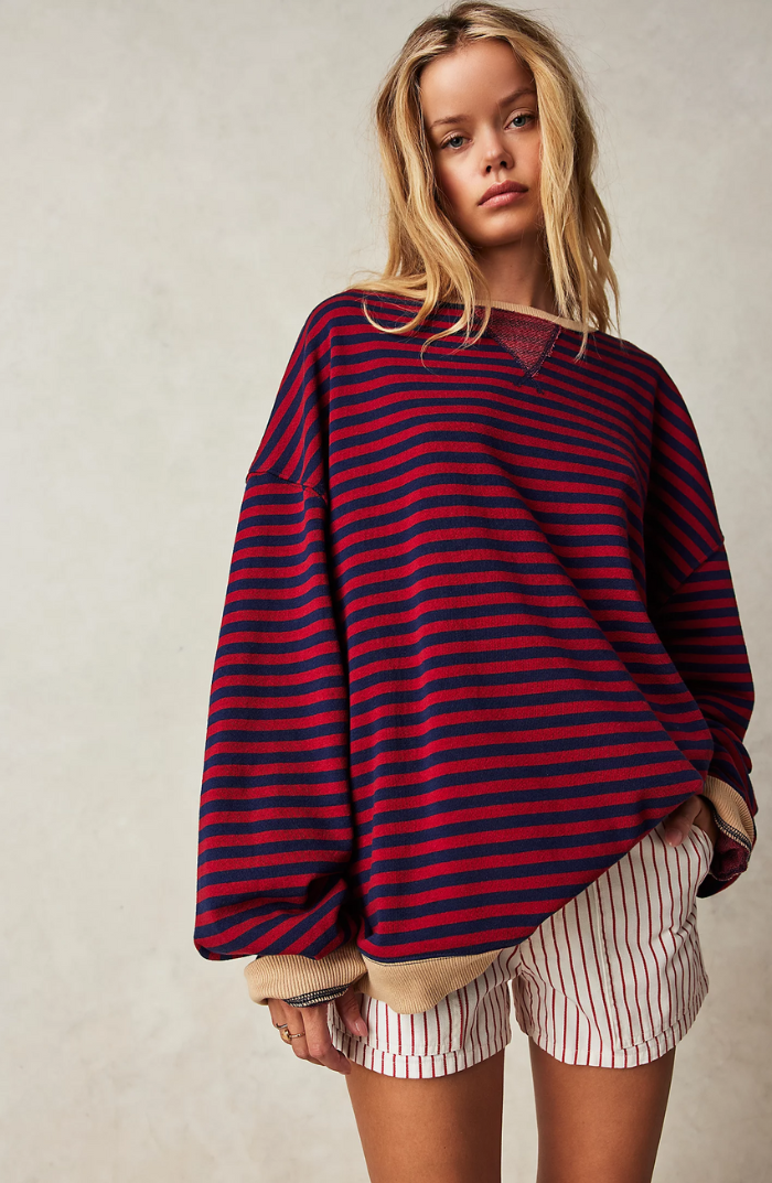 Ultra Soft Oversized Striped Sweater