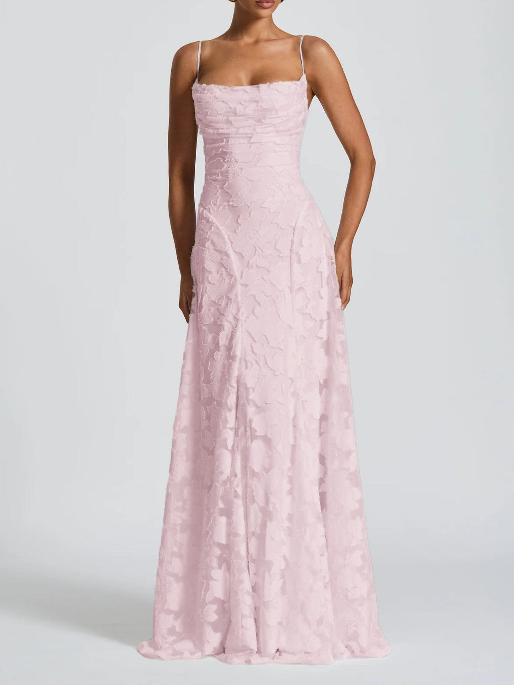 Luxe Textured Jacquard Maxi Dress
