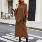 Cozy Chic Turtleneck Sweater Skirt Set
