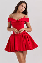 Chic Black Mini Cocktail Dress