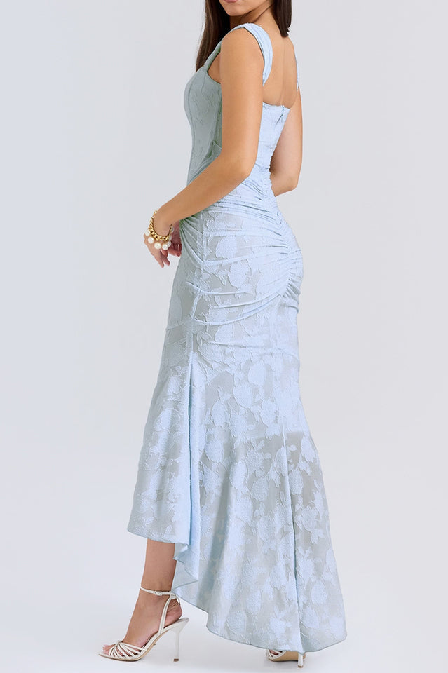 Cesca Vintage Ivory Floral Maxi Dress