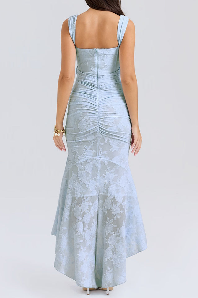 Cesca Vintage Ivory Floral Maxi Dress