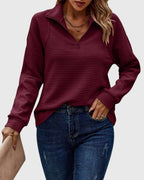 Chic Half-Zip Sweater by Molly