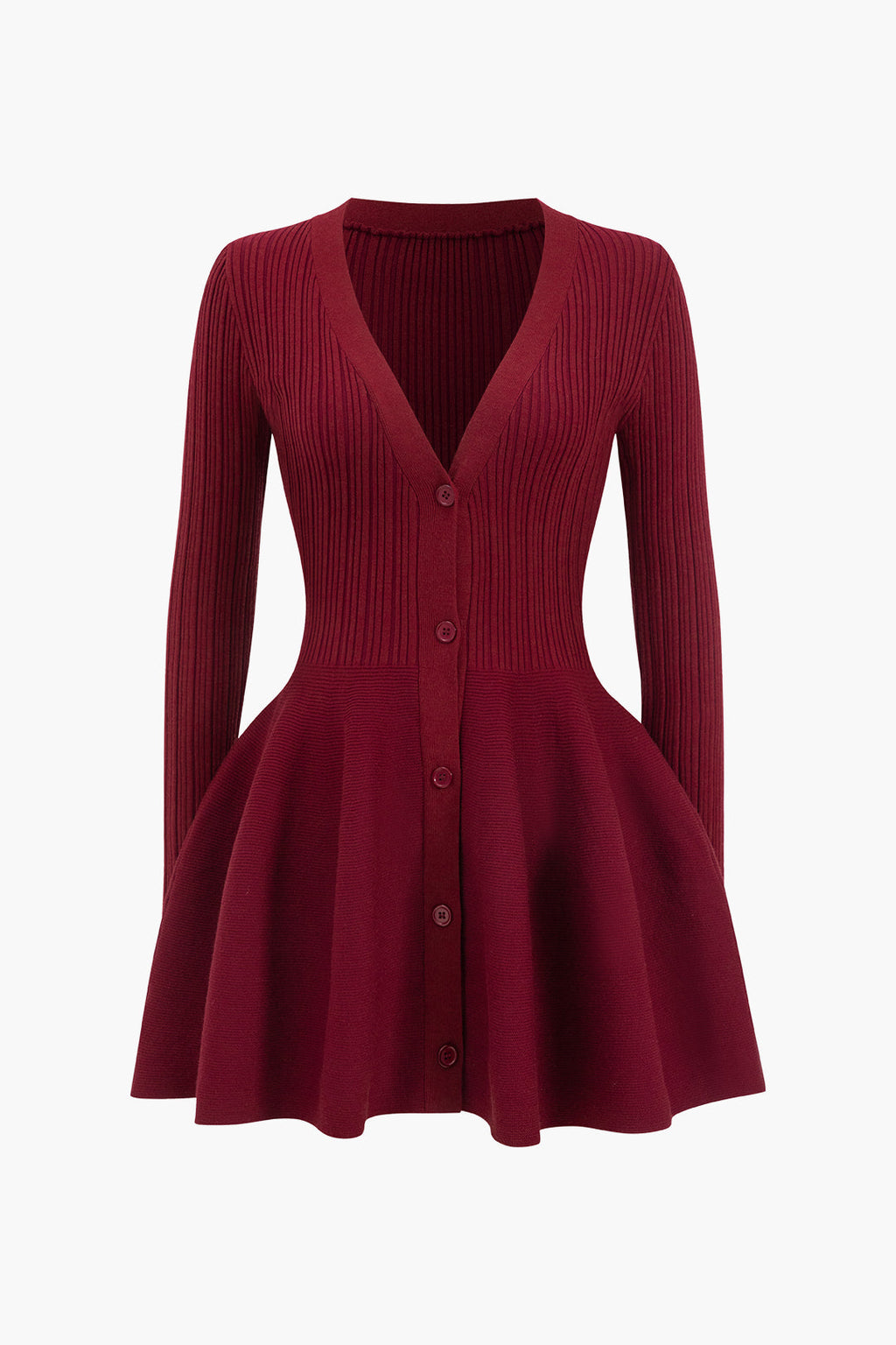 Soft Knit Sweater with Puff Hem