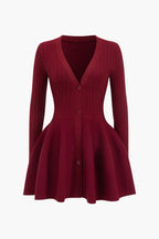 Soft Knit Sweater with Puff Hem