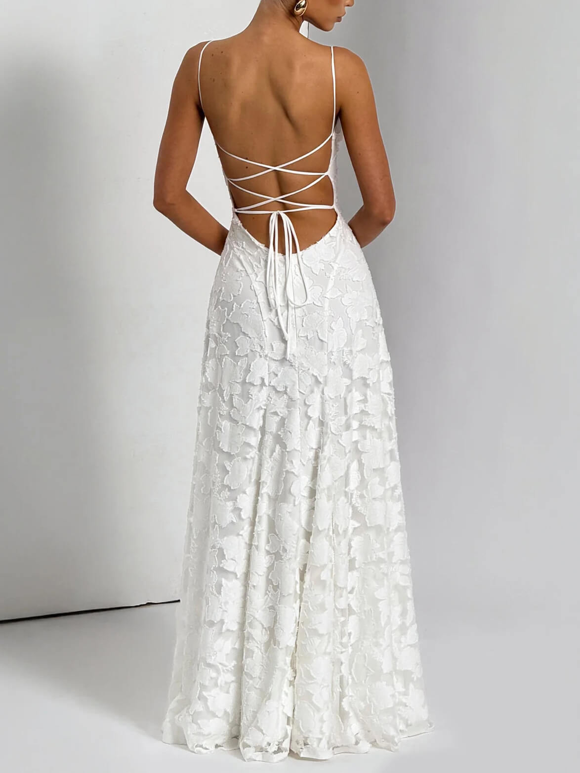 Luxe Textured Jacquard Maxi Dress