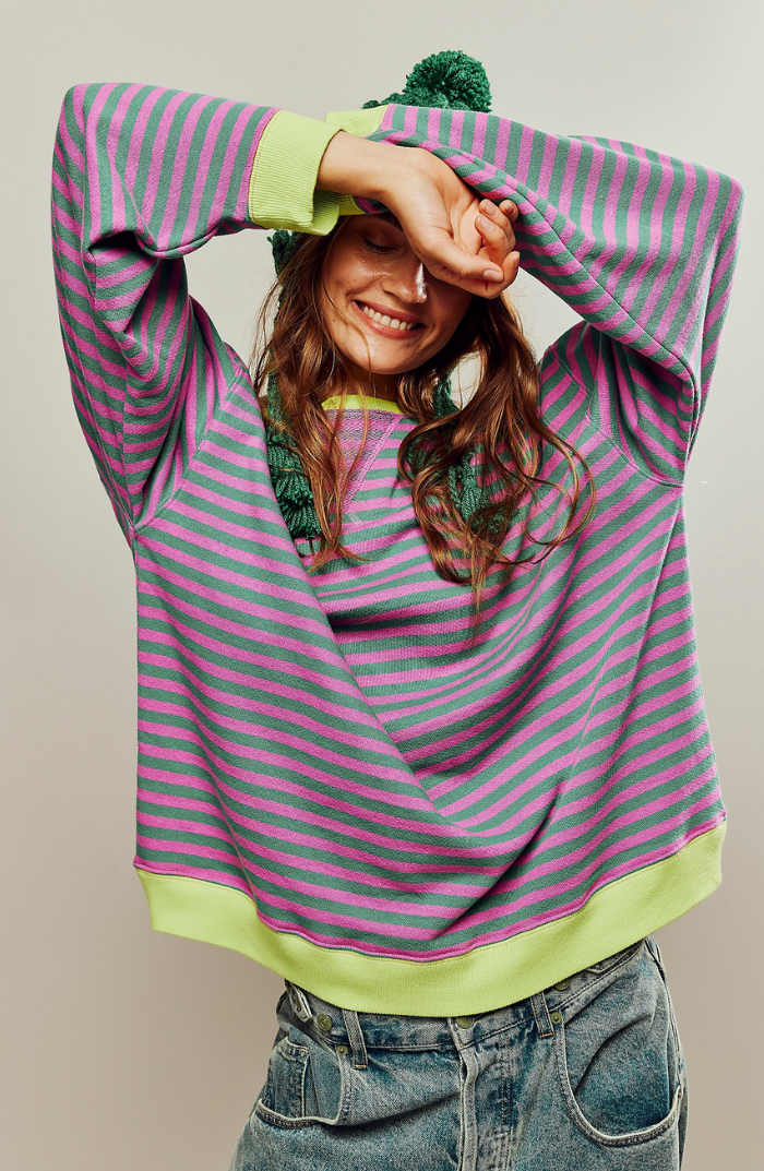 Ultra Soft Oversized Striped Sweater