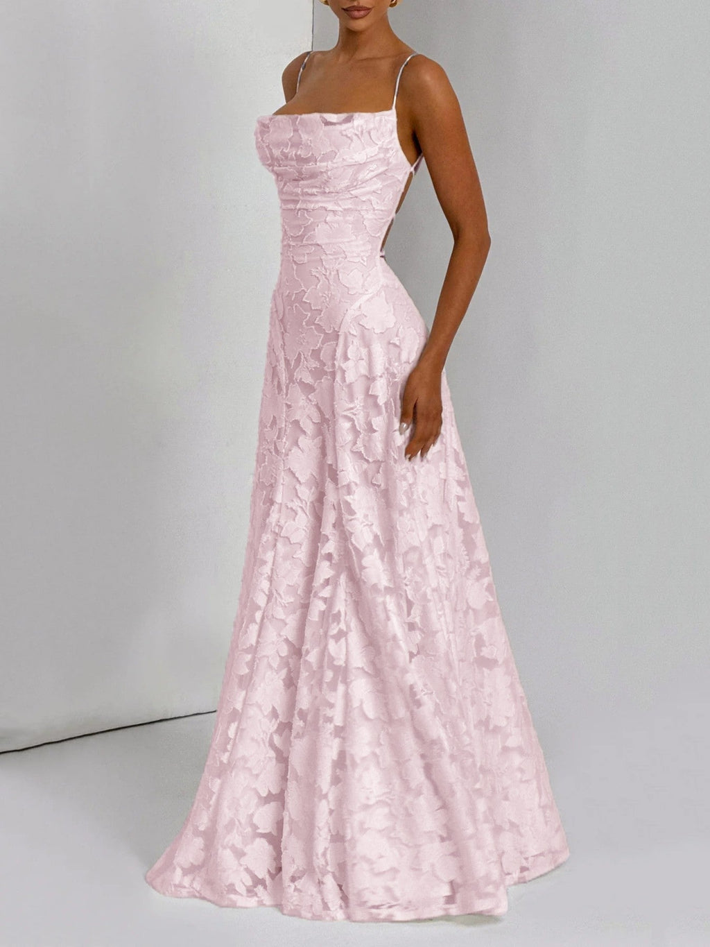 Luxe Textured Jacquard Maxi Dress