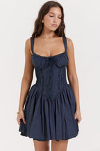 Sculpting White Corset Mini Dress