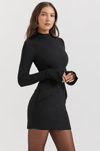 Chic Navy Mini Cocktail Dress