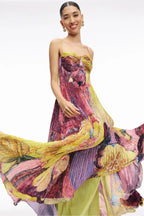 Island Breeze Multicolor Maxi Dress