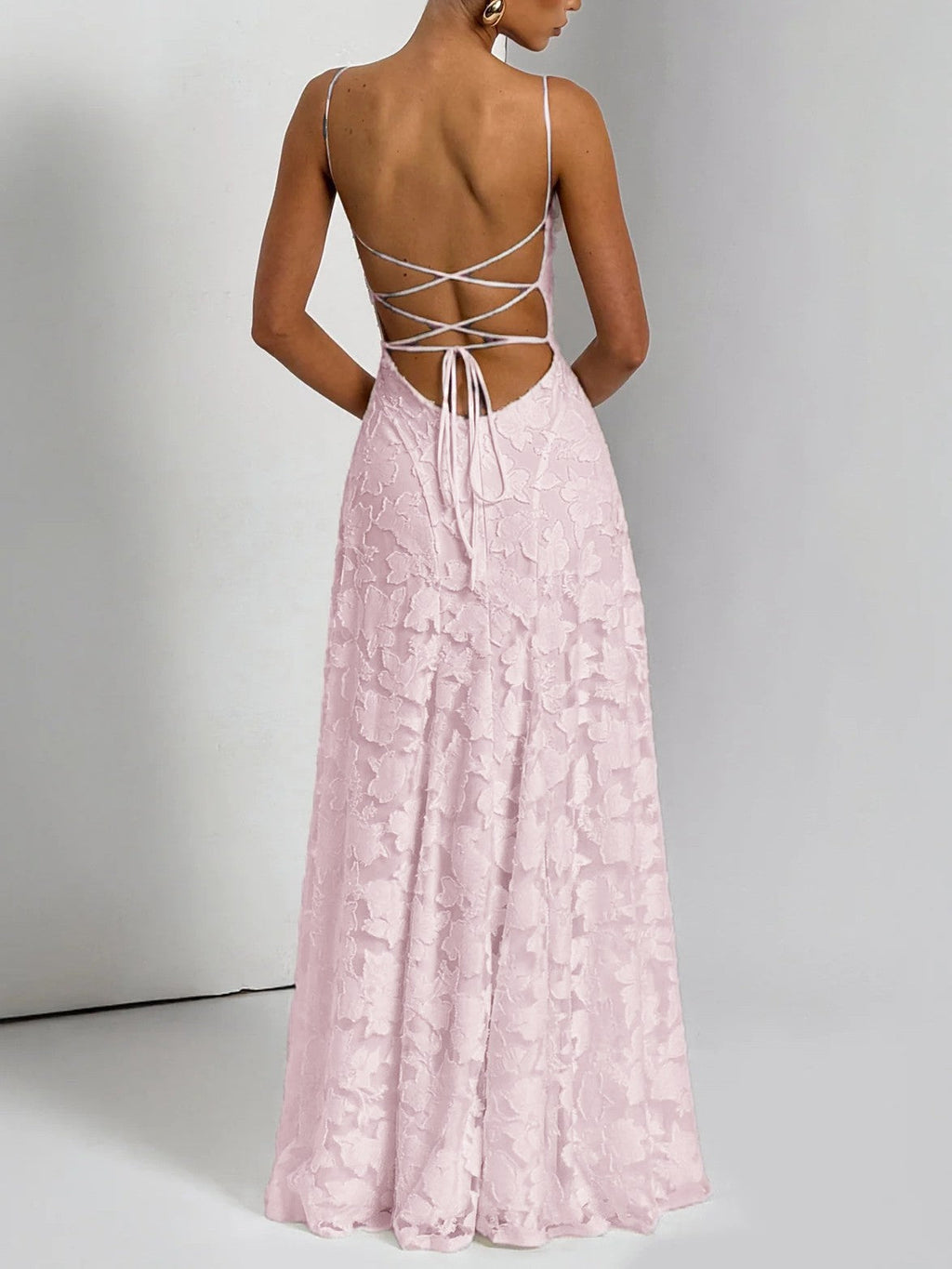 Luxe Textured Jacquard Maxi Dress