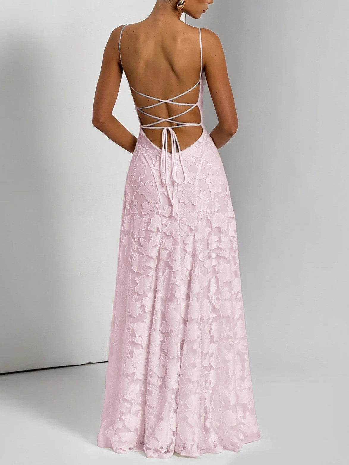 Luxe Textured Jacquard Maxi Dress