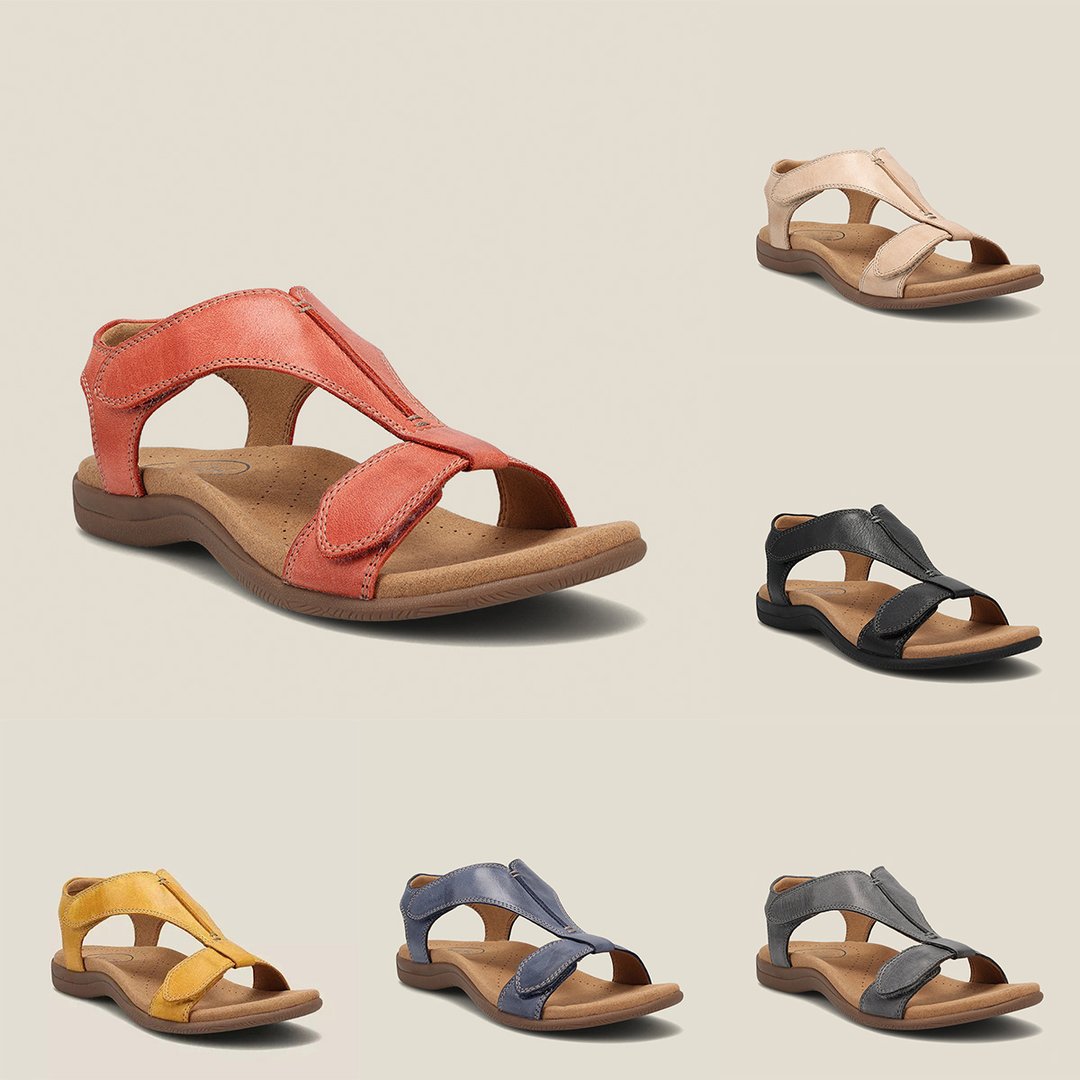Giulia Comfy Leather Orthopedic Sandals