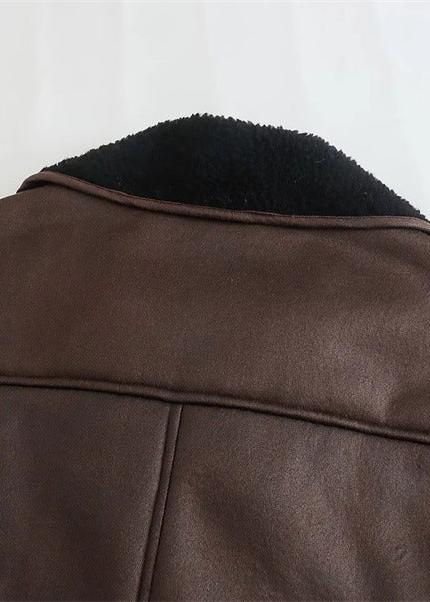Vintage Reversible Faux Leather Jacket
