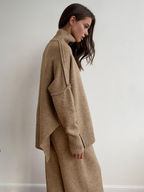 Cozy Turtleneck Sweater Pants Set