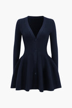 Soft Knit Sweater with Puff Hem