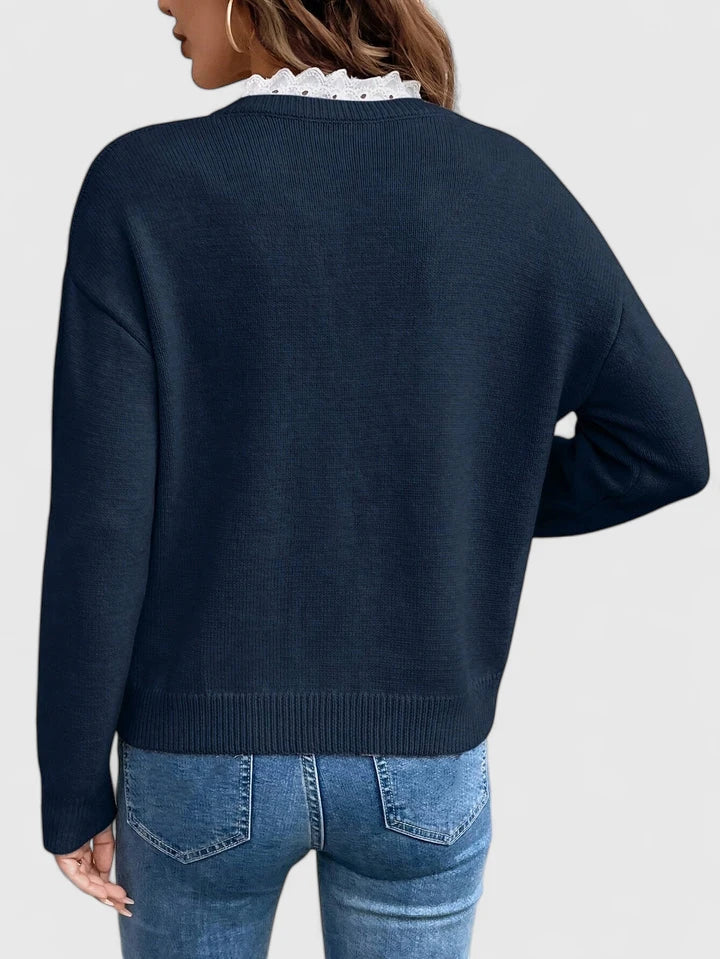 Ultra Soft Floral Pullover Sweater