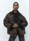 Vintage Reversible Faux Leather Jacket