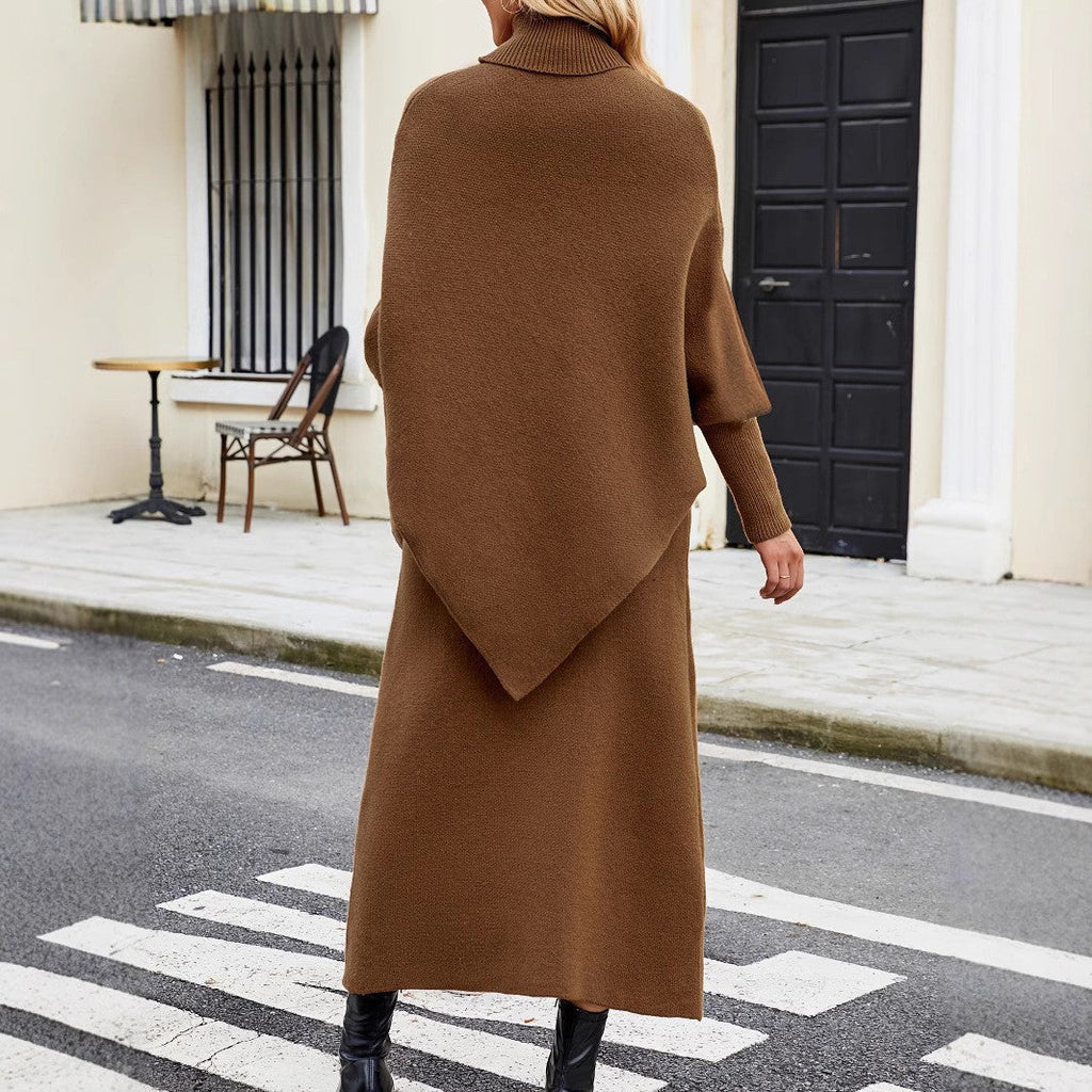 Cozy Chic Turtleneck Sweater Skirt Set