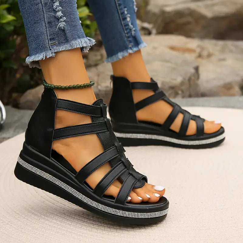 Chic Platform Sandals for Extra Height