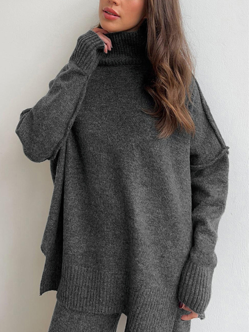Cozy Turtleneck Sweater Pants Set