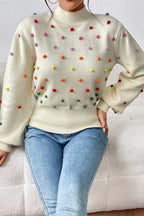 Rainbow Yarn Ball Knit Sweater