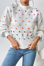 Rainbow Yarn Ball Knit Sweater
